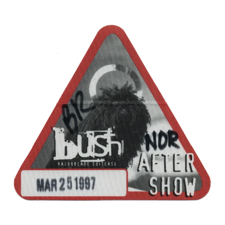 Bush 1997 Razorblade Suitcase Concert Tour After Show Backstage Pass
