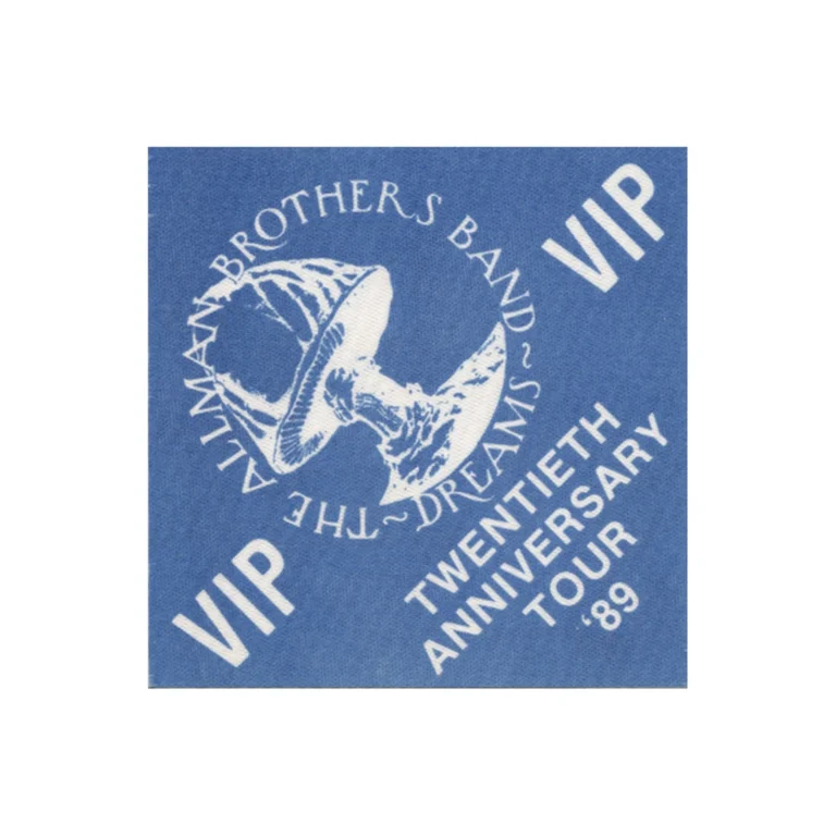 Allman Brothers 1989 20th Anniversary Concert Tour VIP Backstage Pass