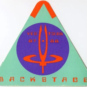 Yes 1987 Big Generator Concert Tour Backstage Pass