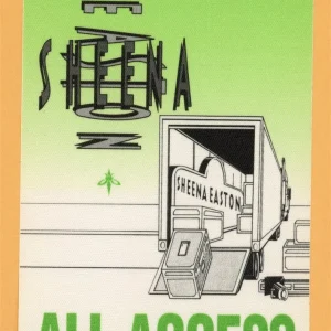 Sheena Easton 1991 What Comes Naturally Concert Tour ALL ACCESS Backstage Pass