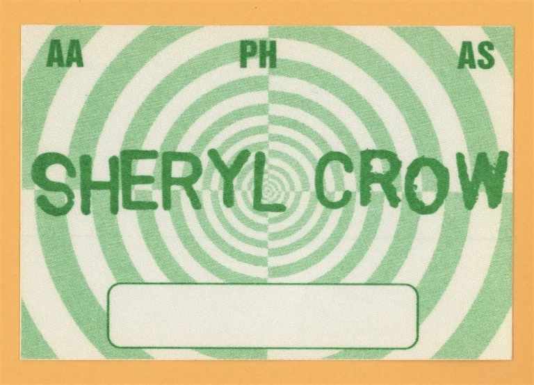 Sheryl Crow 2002 C'mon, C'mon Concert Tour Backstage Pass