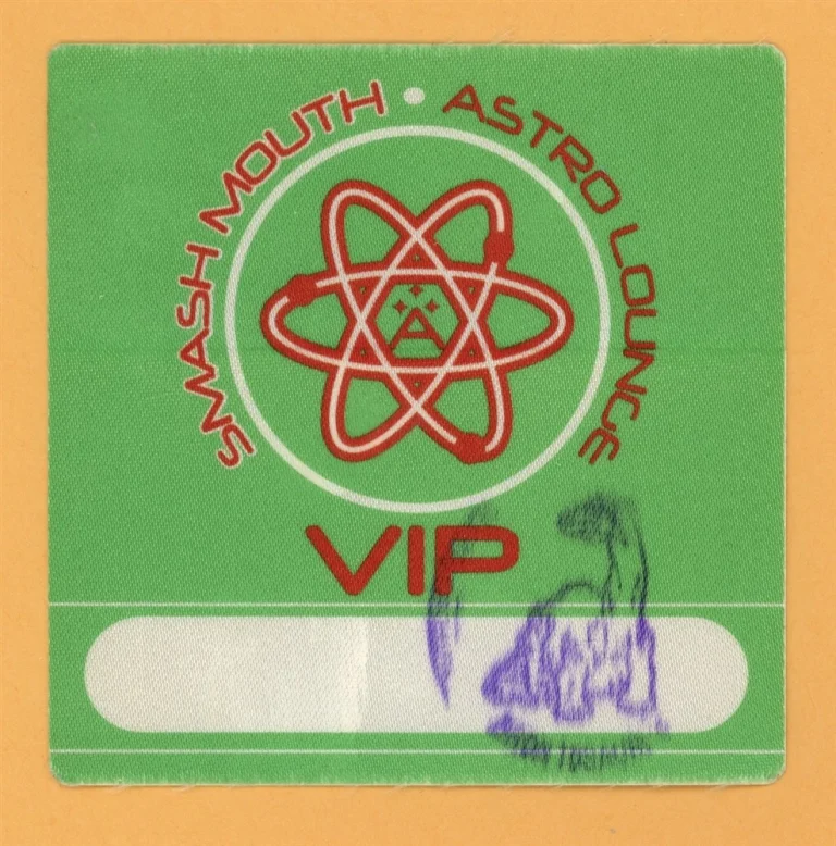 Smash Mouth 1999 Astro Lounge Concert Tour VIP Backstage Pass