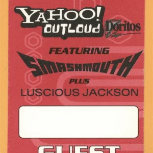 Smash Mouth 2000 Concert Tour GUEST Backstage Pass