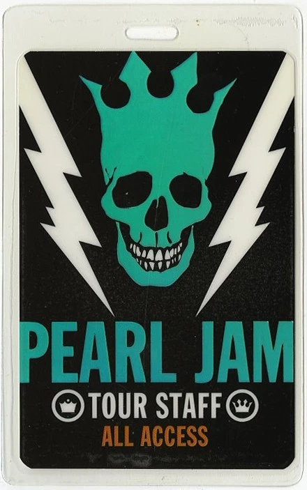 Pearl Jam All Access Laminated Backstage Pass - 2003 Riot Act Tour