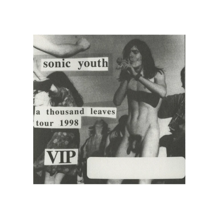 Sonic Youth 1998 A Thousand Leaves Concert Tour VIP Backstage Pass
