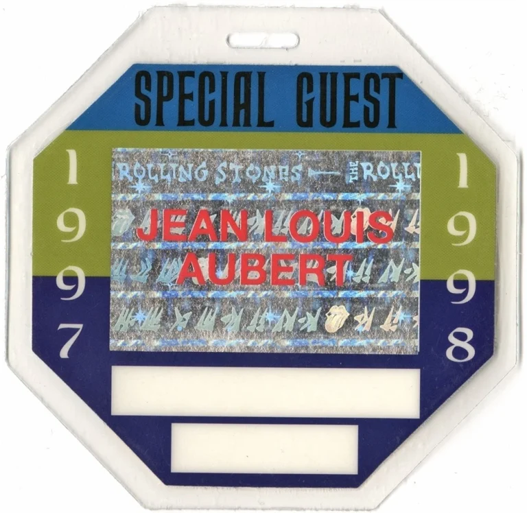 Rolling Stones 1997 Laminated Backstage Pass Bridges to Babylon Tour