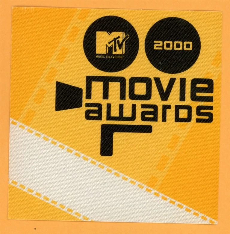 MTV Satin Music Tour Vintage Backstage Pass - VMA