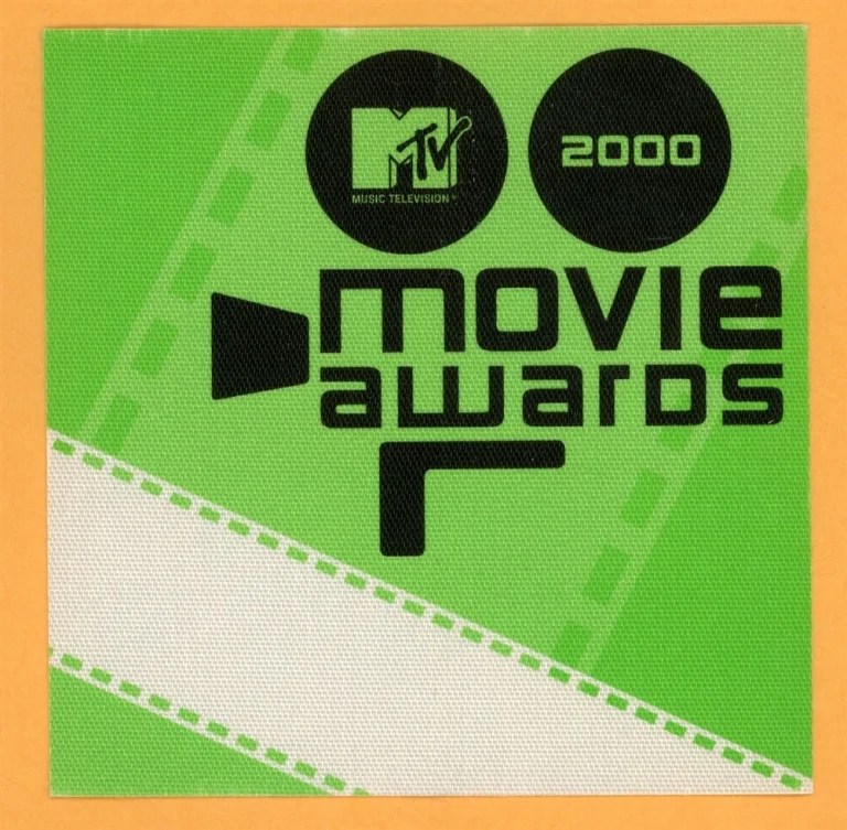 MTV Satin Music Tour Vintage Backstage Pass - VMA