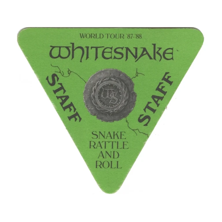 Whitesnake 1987 Snake, Rattle and Roll Concert Tour Staff Backstage Pass