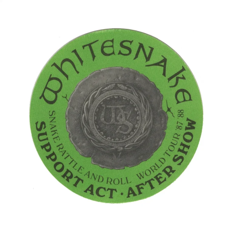 Whitesnake 1987 Snake, Rattle and Roll Concert Tour Support Backstage Pass