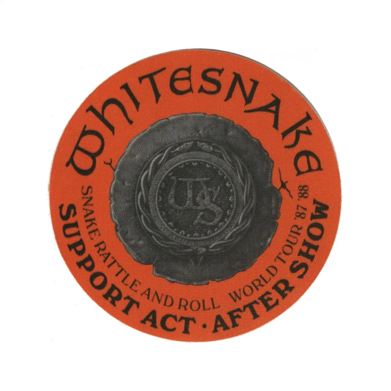 Whitesnake 1987 Snake, Rattle and Roll Concert Tour Support Backstage Pass