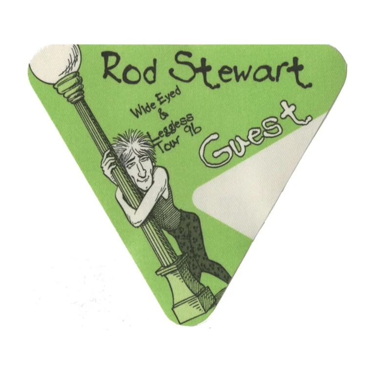 Rod Stewart 1996 Wide Eyed & Legless Concert Tour Guest Backstage Pass