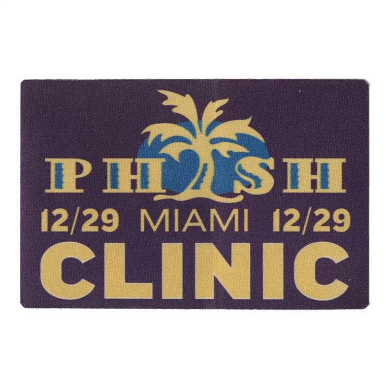 Phish 2003 New Year's Eve in Miami Concert Tour The Clinic Backstage Pass
