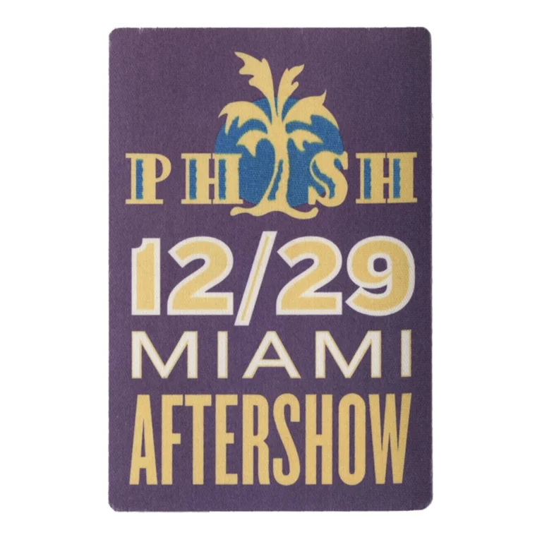 Phish 2003 Round Room Concert Tour After Show Backstage Pass - Miami