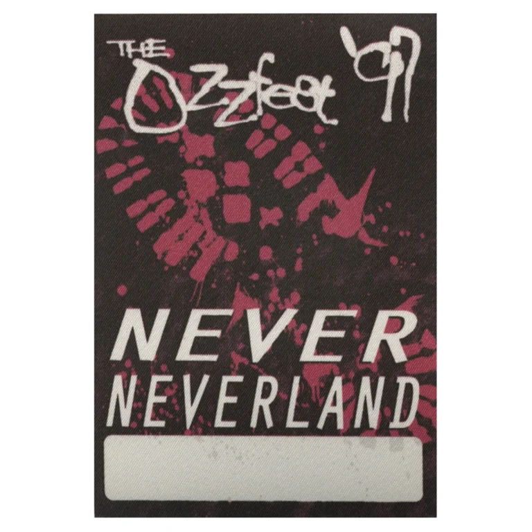 Ozzy Osbourne 1997 Black Sabbath Ozzfest Concert Tour Neverland Backstage Pass