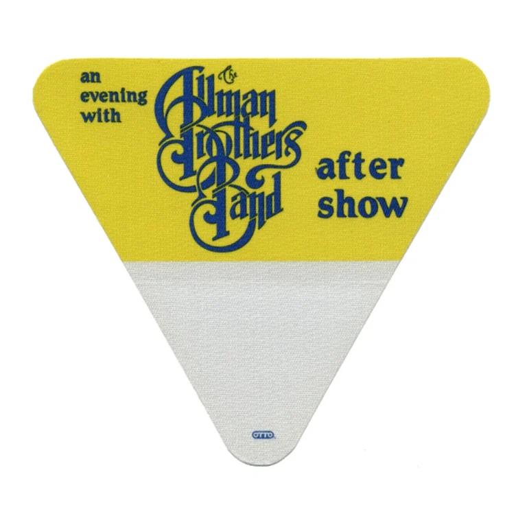 Allman Brothers 1992 An Evening With... Concert Tour After Show Backstage Pass