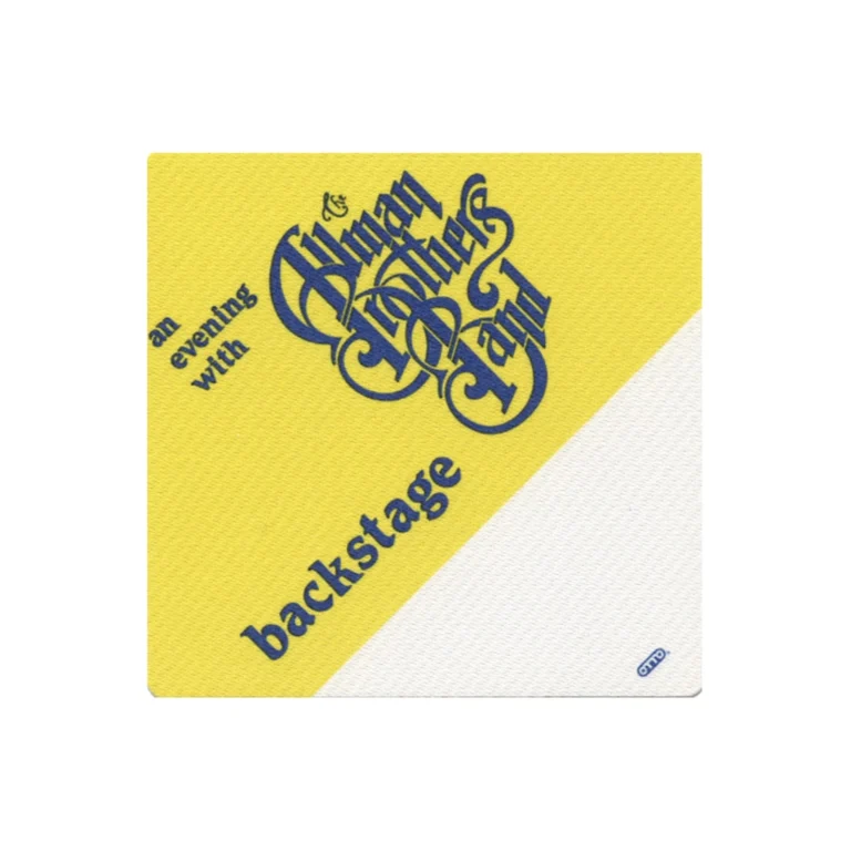 Allman Brothers 1992 An Evening With... Concert Tour Backstage Pass