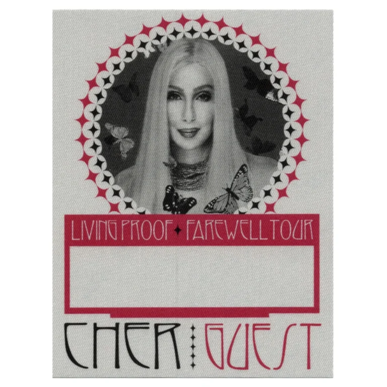 Cher 2002 Living Proof Concert Tour Guest Backstage Pass