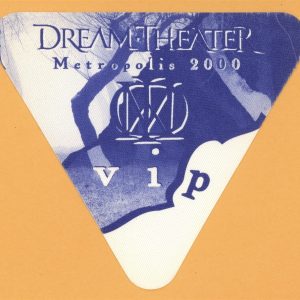 Dream Theater 2000 Metropolis Concert Tour VIP Backstage Pass