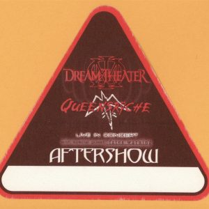 Dream Theater 2003 Queensryche Concert Tour AFTER SHOW Backstage Pass