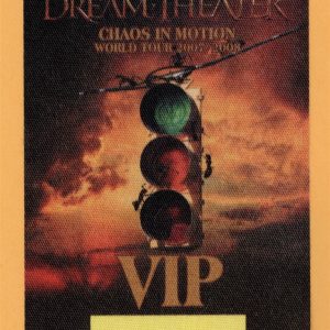 Dream Theater 2008 Chaos In Motion Concert Tour VIP Backstage Pass
