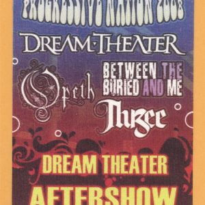Dream Theater 2008 Opeth Concert Tour AFTER SHOW Backstage Pass
