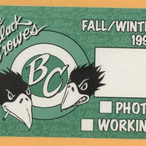 Black Crowes 1998 Fall/Winter Concert Tour Working Backstage Pass