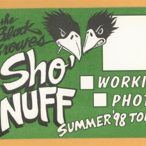 Black Crowes 1998 Summer Concert Tour Working Backstage Pass