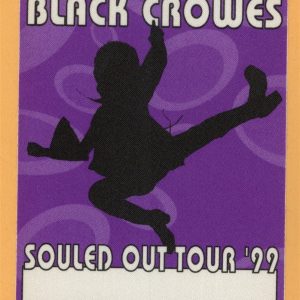 Black Crowes 1999 By Your Side Concert Tour Working Backstage Pass
