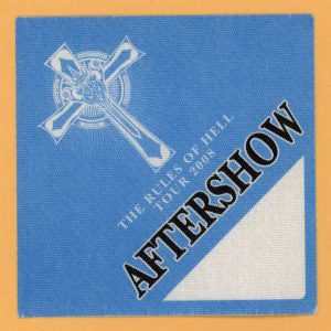 Black Sabbath 2008 The Rules of Hell Concert Tour After Show Backstage Pass