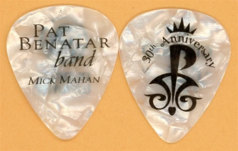 Pat Benatar Mick Mahan Vintage Guitar Pick - 2010 Love on the Run Tour