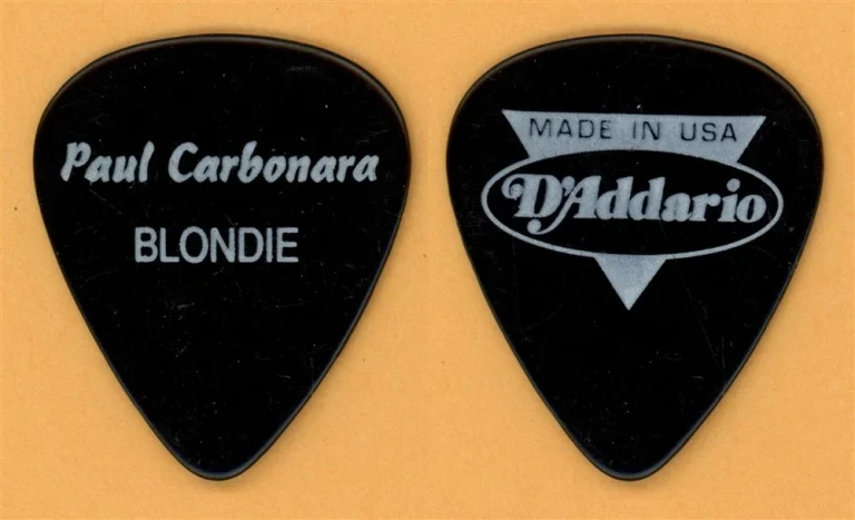 Blondie Paul Carbonara Vintage Guitar Pick - 2009 Tour