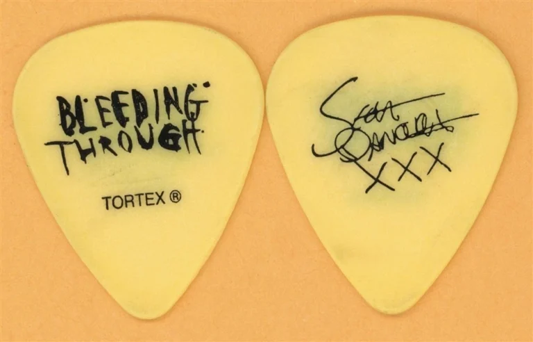Bleeding Through Scott Danough Vintage Guitar Pick - 2006 The Truth Tour
