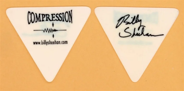 Mr. Big Billy Sheehan David Lee Roth Compression Vintage Guitar Pick - 2001 Tour