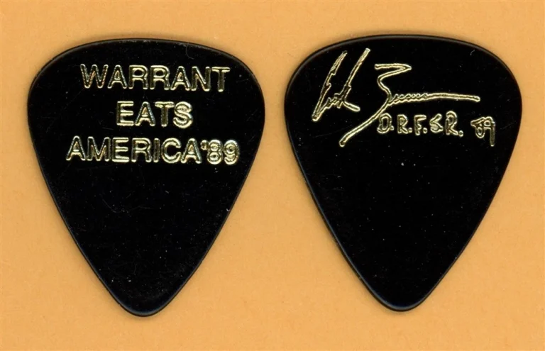 Warrant Erik Turner Vintage Guitar Pick - 1989 Dirty Rotten Stinking Filthy Tour