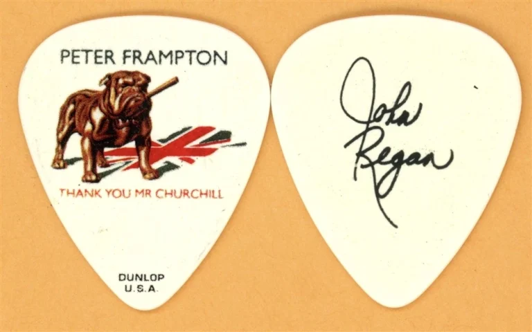Peter Frampton John Regan Vintage Guitar Pick - 2010 Thank You Mr.Churchill Tour