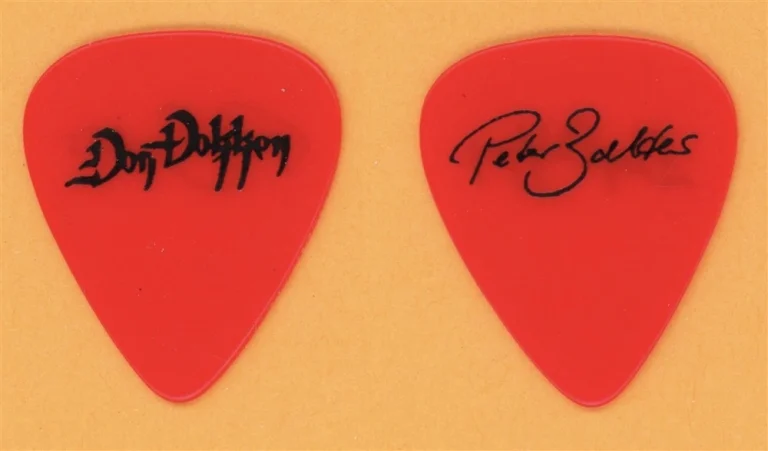 Don Dokken Peter Baltes Vintage Guitar Pick - 1990 Up From The Ashes Tour