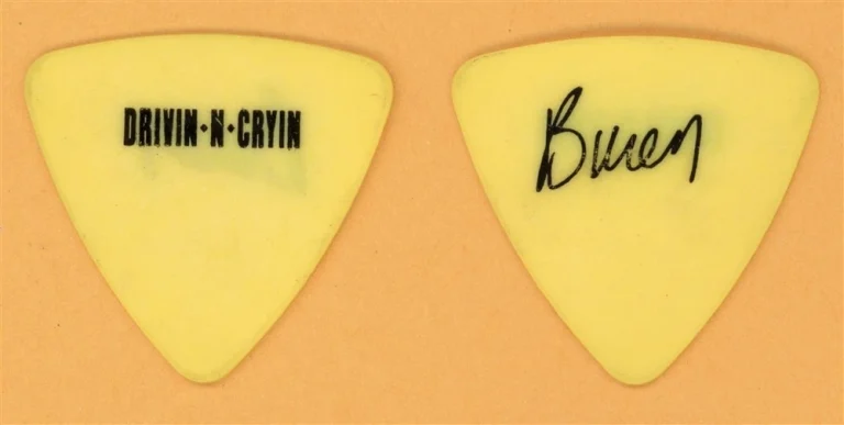 Drivin N Cryin Buren Fowler Vintage Guitar Pick - 1991 Fly Me Courageous Tour