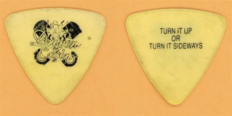 Drivin N Cryin Kevin Kinney Vintage Guitar Pick - 1991 Fly Me Courageous Tour
