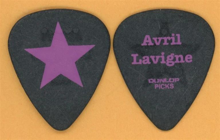 Avril Lavigne Vintage Guitar Pick - 2010 The Best Damn Thing Tour