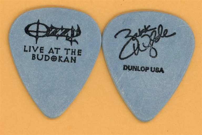 Ozzy Osbourne Zakk Wylde Vintage Guitar Pick - 2002 Live at Budokan Tour
