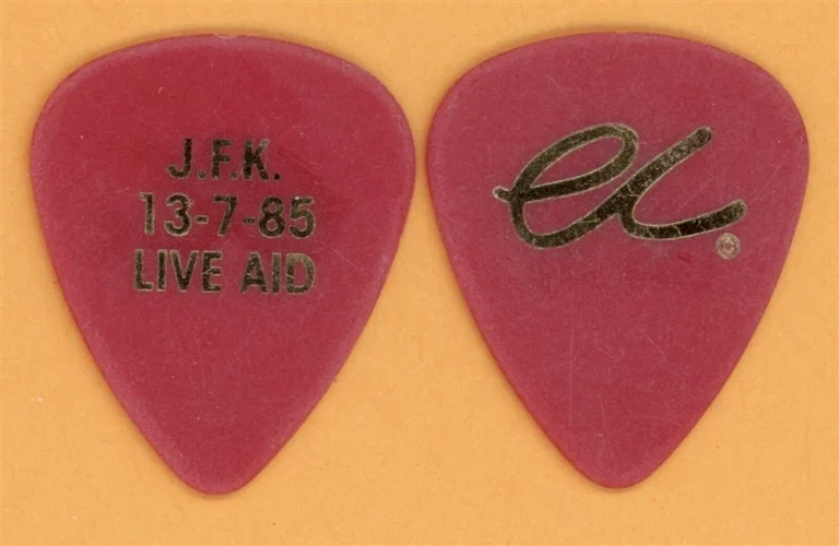 Eric Clapton Vintage Tour Guitar Pick - 1985 Live Aid Promo