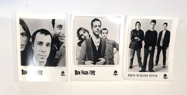 Ben Folds Five band vintage set of 3 original promo press publicity photos