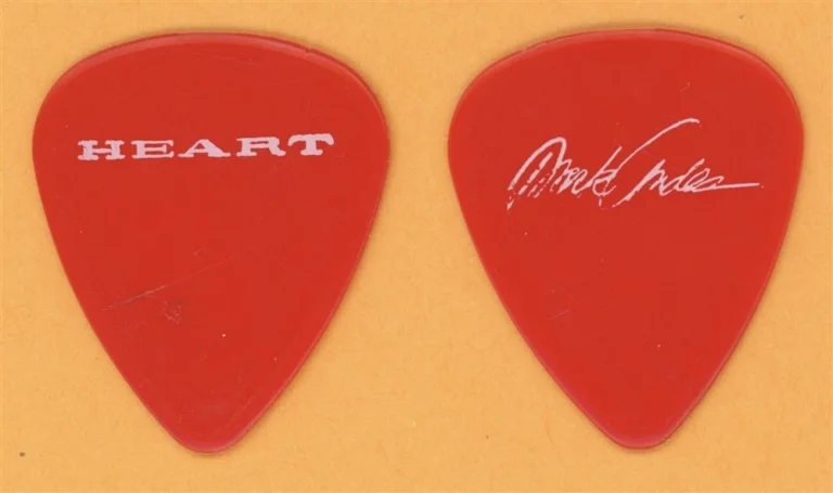 Heart Mark Andes Vintage Guitar Pick - 1990 Brigade Tour