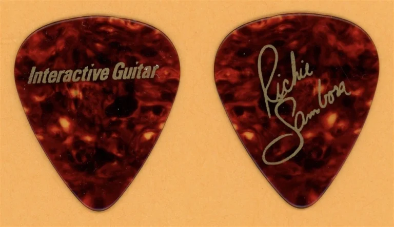 Bon Jovi Richie Sambora Interactive Vintage Guitar Pick - 1996 These Days Tour