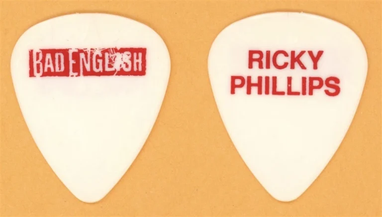 Bad English Ricky Phillips Vintage Guitar Pick - 1991 Backlash Tour