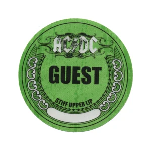 AC/DC 2000 Stiff Upper Lip Concert Tour Guest Backstage Pass