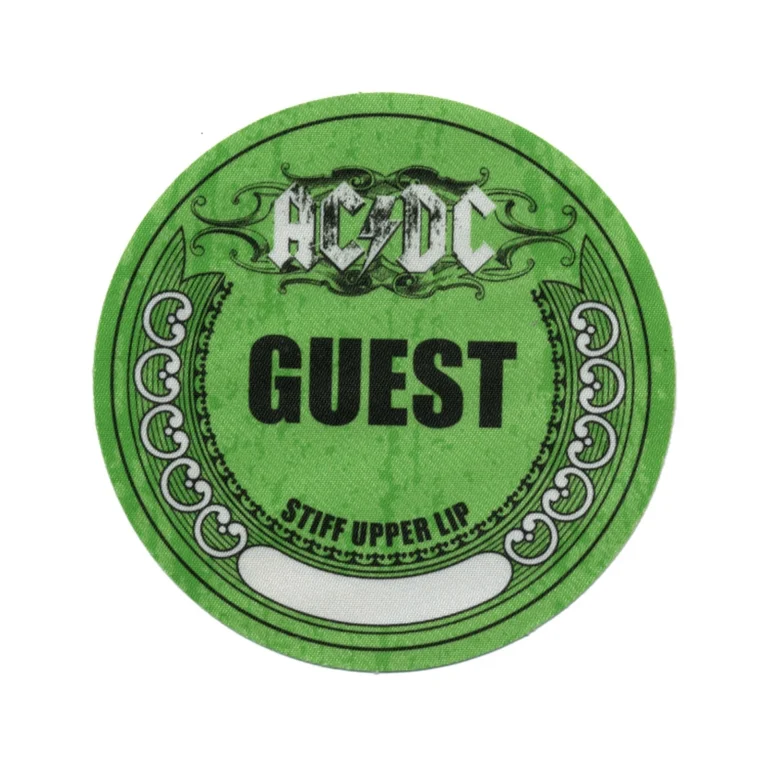 AC/DC 2000 STIFF UPPER LIP CONCERT TOUR GUEST BACKSTAGE PASS COLLECTIBLE MEMORABILIA