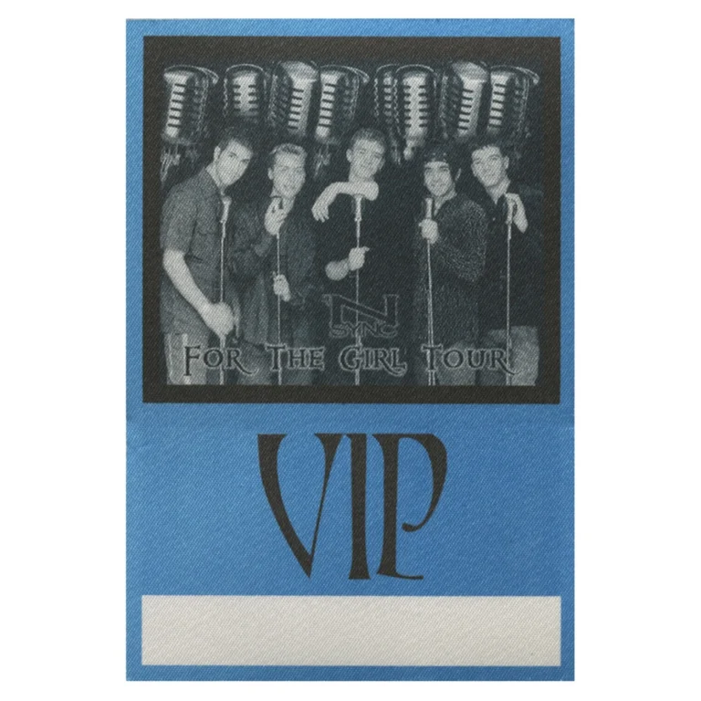 NSYNC 1997 For the Girl Concert Tour VIP Backstage Pass