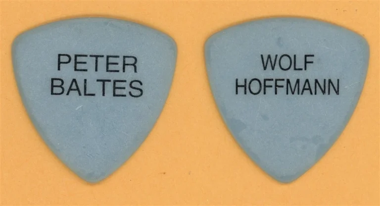 Accept Wolf Hoffmann Peter Baltes Vintage Guitar Pick - 1996 Predator Tour